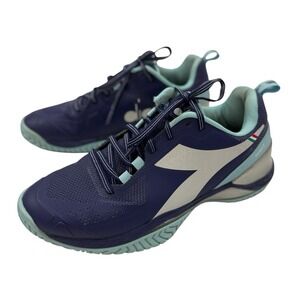 Diadora Blushield Torneo 2 Ag Tennis Blue Sneakers Sz 7.5 Athletic Shoes 179503